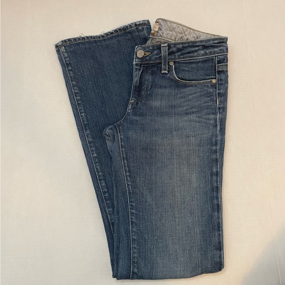 Paige Premium Denim Blue Jeans Hollywood Hills Classic Mid Low Rise Boot Cut - Picture 10 of 15